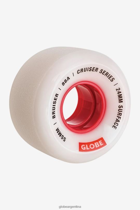 rueda bruiser cruiser 55mm blanco/rojo/55 Globe Brand patinetas 4HL02Y250