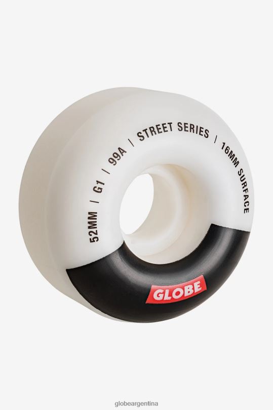 rueda de calle g1 52mm blanco/negro/barra Globe Brand patinetas 4HL02Y247