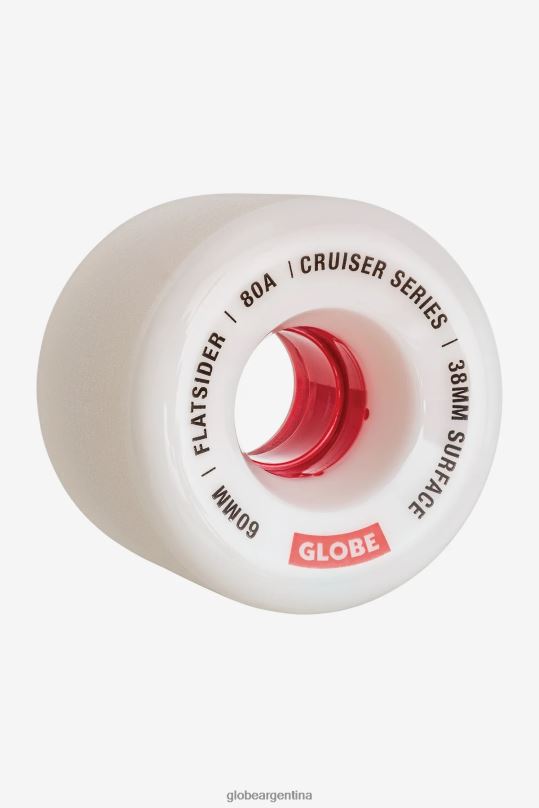 rueda de crucero plana de 60 mm blanco rojo Globe Brand patinetas 4HL02Y256