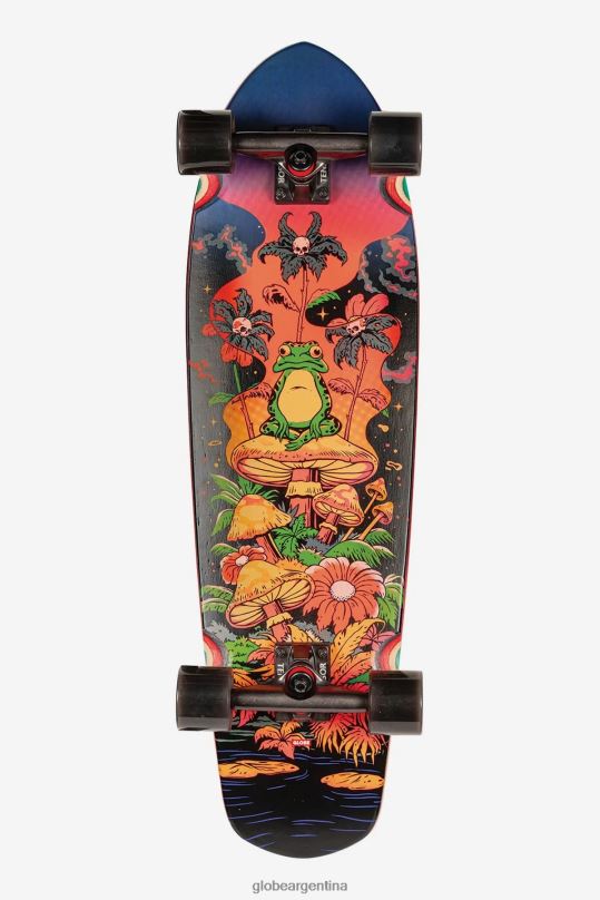 chaqueta cruzada grande de 32" seta roja Globe Brand patinetas 4HL02Y123