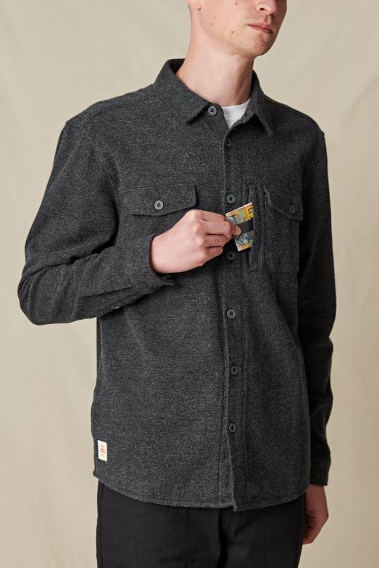 chaqueta de vagabundo carbón Globe Brand ropa 4HL02Y320