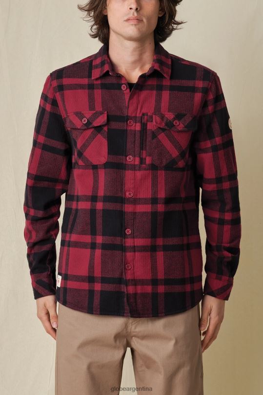 chaqueta de vagabundo ruibarbo Globe Brand ropa 4HL02Y315