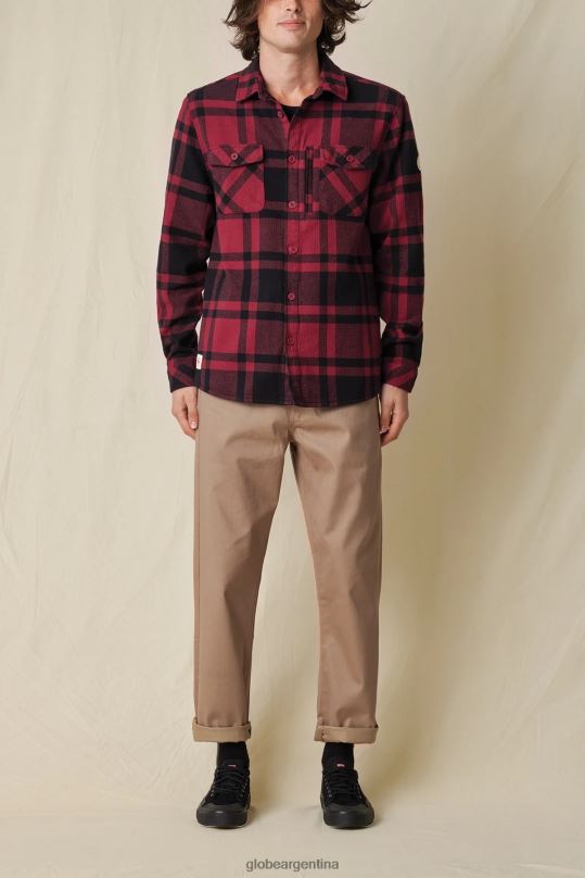 chaqueta de vagabundo ruibarbo Globe Brand ropa 4HL02Y315