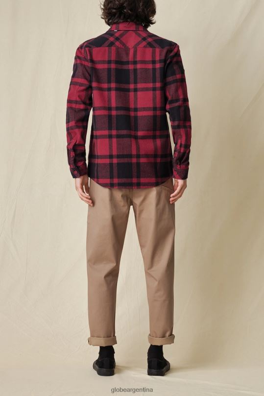 chaqueta de vagabundo ruibarbo Globe Brand ropa 4HL02Y315