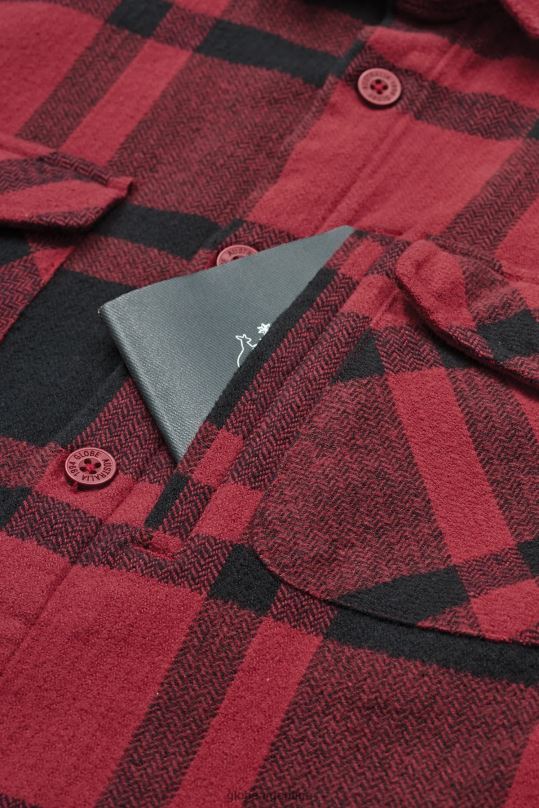 chaqueta de vagabundo ruibarbo Globe Brand ropa 4HL02Y315