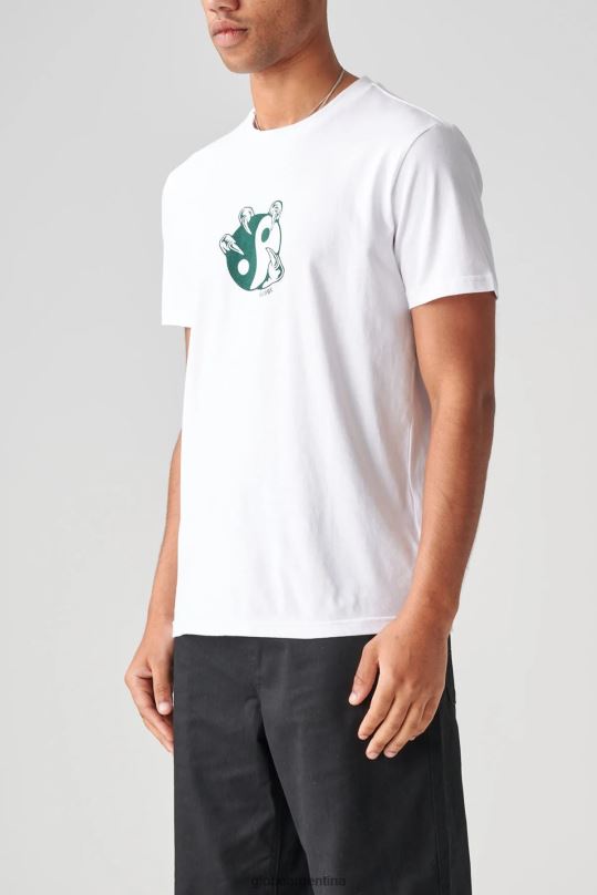 camiseta desequilibrada blanco Globe Brand ropa 4HL02Y274