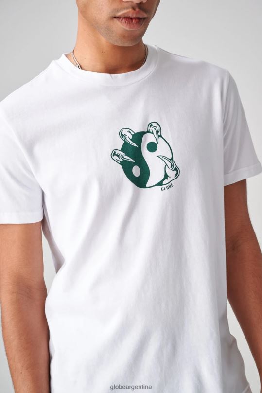 camiseta desequilibrada blanco Globe Brand ropa 4HL02Y274