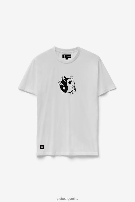 camiseta desequilibrada blanco Globe Brand ropa 4HL02Y274
