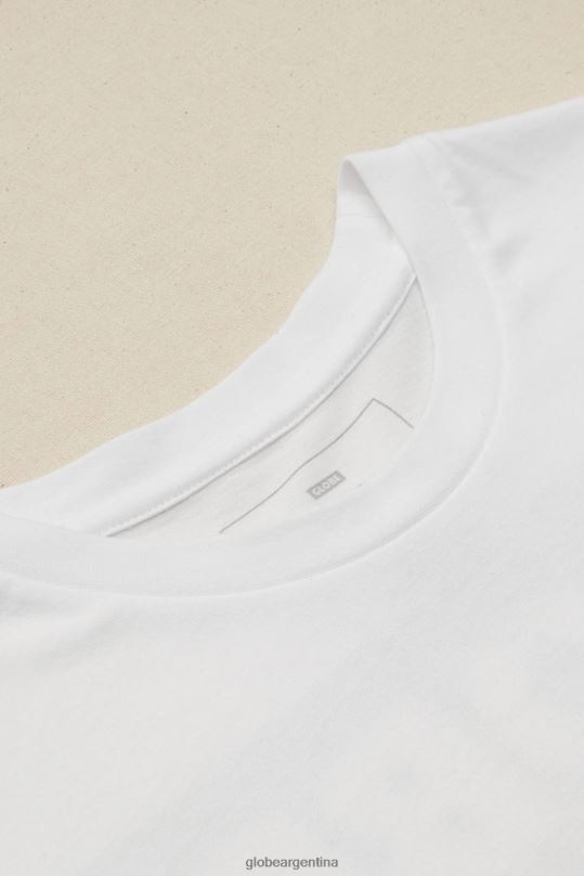 camiseta viva de baja velocidad blanco Globe Brand ropa 4HL02Y293