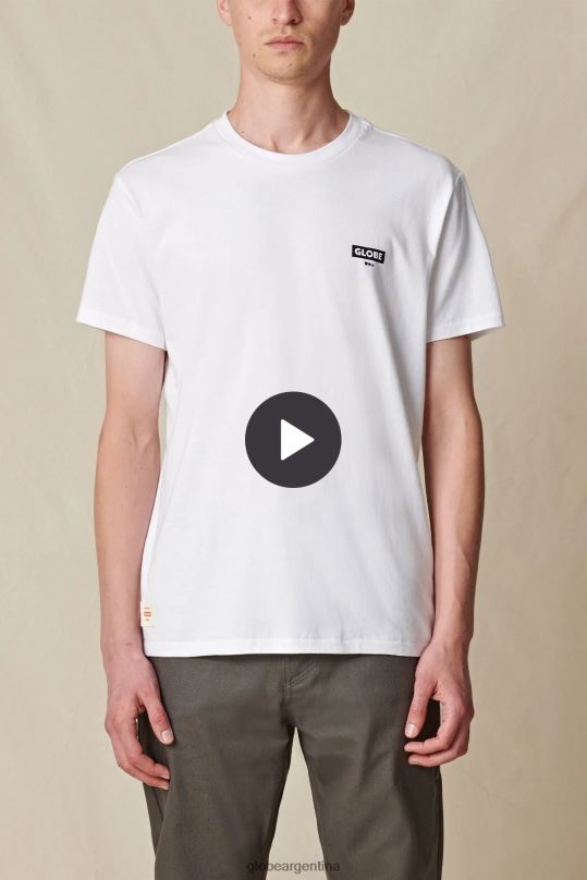 camiseta viva de baja velocidad blanco Globe Brand ropa 4HL02Y293