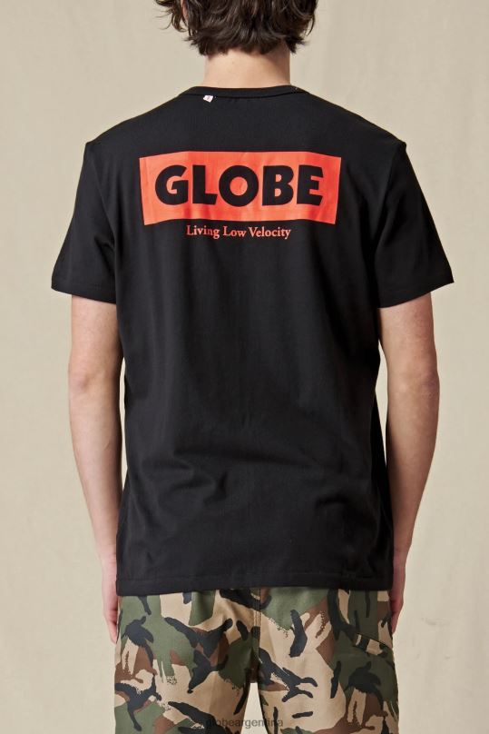 camiseta viva de baja velocidad negro Globe Brand ropa 4HL02Y291