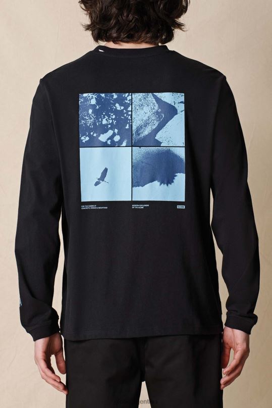 elementos ls camiseta negro Globe Brand ropa 4HL02Y303