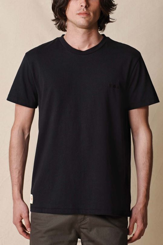 pilas en tee negro Globe Brand ropa 4HL02Y302