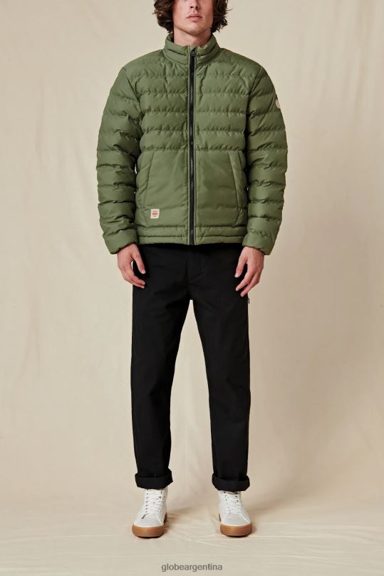chaqueta de plumas de primera calidad aceituna Globe Brand ropa 4HL02Y336