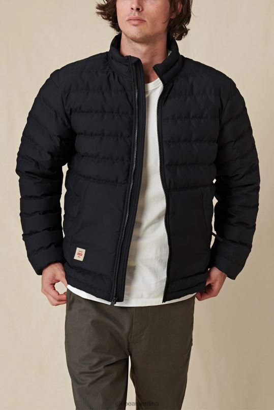 chaqueta de plumas de primera calidad negro Globe Brand ropa 4HL02Y337