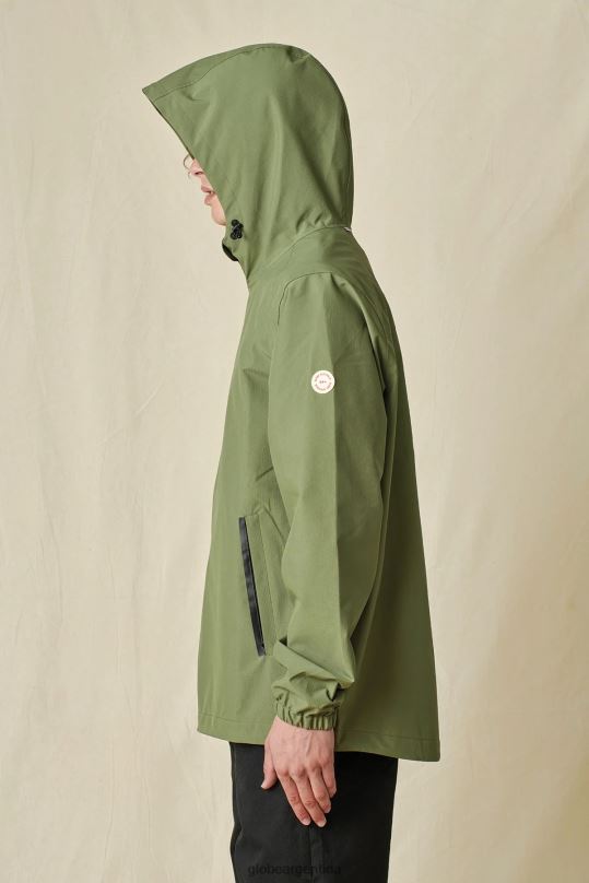 chaqueta de spray rompedor aceituna Globe Brand ropa 4HL02Y333