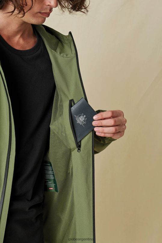 chaqueta de spray rompedor aceituna Globe Brand ropa 4HL02Y333