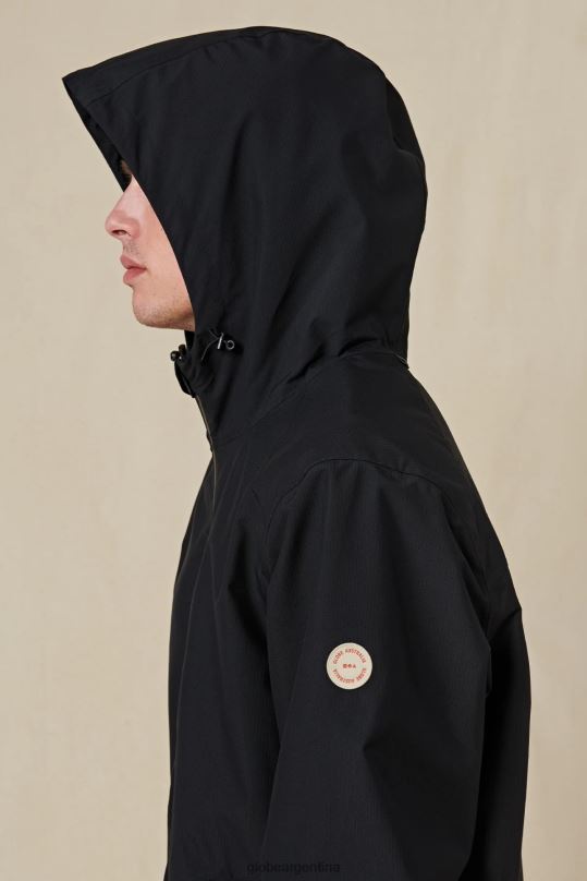 chaqueta de spray rompedor negro Globe Brand ropa 4HL02Y334