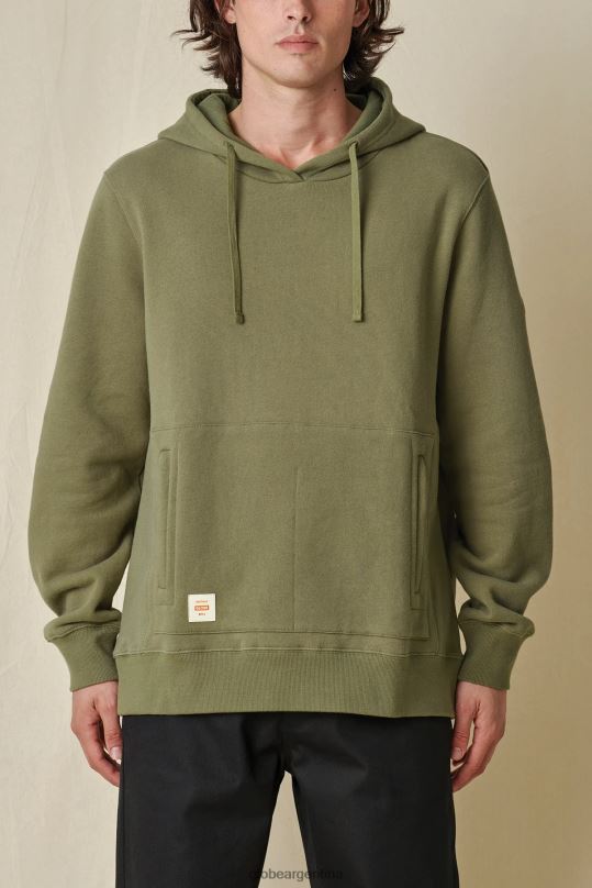 sudadera con capucha corpulenta aceituna Globe Brand ropa 4HL02Y322