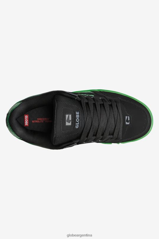inclinación punteado negro/verde Globe Brand zapatos 4HL02Y57